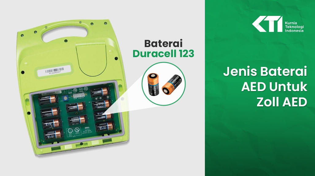 Duracell 123 - Jenis Baterai AED Untuk Zoll AED 